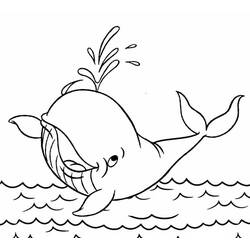 Whale (Animals) coloring page #184693 to print and color