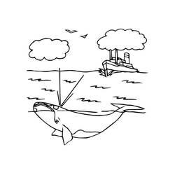Whale (Animals) coloring page #184695 to print and color