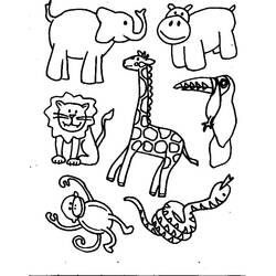 Coloring page: Wild / Jungle Animals (Animals) #21090 - Free Printable Coloring Pages