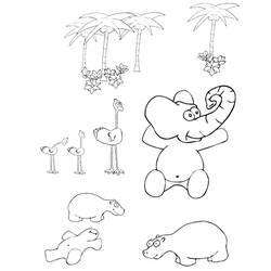 Coloring page: Wild / Jungle Animals (Animals) #21128 - Free Printable Coloring Pages