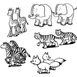 Coloring page: Wild / Jungle Animals (Animals) #21314 - Free Printable Coloring Pages