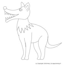 Coloring page: Wolf (Animals) #10458 - Free Printable Coloring Pages
