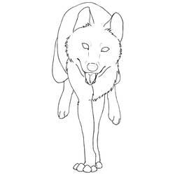 Coloring page: Wolf (Animals) #10478 - Printable coloring pages