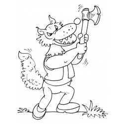 Coloring page: Wolf (Animals) #10584 - Free Printable Coloring Pages