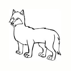 Coloring page: Wolf (Animals) #10594 - Printable coloring pages