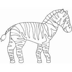 Coloring page: Zebra (Animals) #12939 - Printable coloring pages