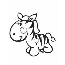 Coloring page: Zebra (Animals) #12944 - Free Printable Coloring Pages