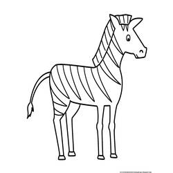 Coloring page: Zebra (Animals) #12967 - Printable coloring pages
