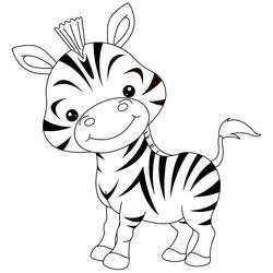 Coloring page: Zebra (Animals) #12998 - Printable coloring pages