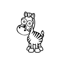 Coloring page: Zebra (Animals) #13006 - Free Printable Coloring Pages