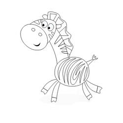Coloring page: Zebra (Animals) #13059 - Free Printable Coloring Pages