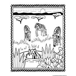 Coloring page: Zebra (Animals) #13069 - Free Printable Coloring Pages
