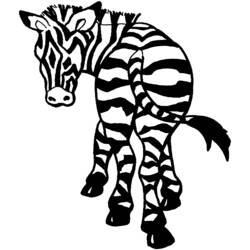 Coloring page: Zebra (Animals) #13078 - Free Printable Coloring Pages