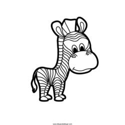 Coloring page: Zebra (Animals) #13082 - Free Printable Coloring Pages
