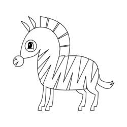 Coloring page: Zebra (Animals) #13084 - Free Printable Coloring Pages