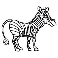 Coloring page: Zebra (Animals) #13090 - Free Printable Coloring Pages
