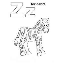 Coloring page: Zebra (Animals) #13108 - Printable coloring pages