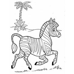 Zebra (Animals) coloring page #197166 to print and color
