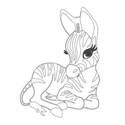 Zebra (Animals) coloring page #197169 to print and color