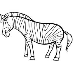 Zebra (Animals) coloring page #197179 to print and color