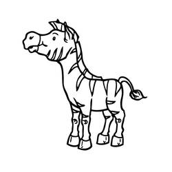 Zebra (Animals) coloring page #197180 to print and color