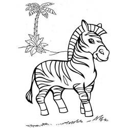 Zebra (Animals) coloring page #197182 to print and color
