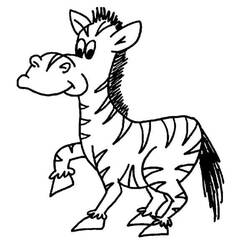 Zebra (Animals) coloring page #197188 to print and color