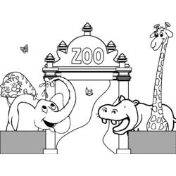 Coloring page: Zoo (Animals) #12647 - Printable coloring pages