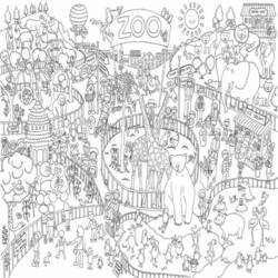 Coloring page: Zoo (Animals) #12794 - Printable coloring pages