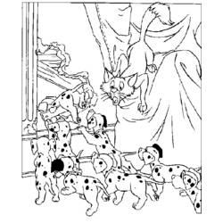 Coloring page: 101 Dalmatians (Animation Movies) #129173 - Free Printable Coloring Pages