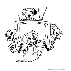 Coloring page: 101 Dalmatians (Animation Movies) #129289 - Free Printable Coloring Pages