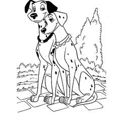 Coloring page: 101 Dalmatians (Animation Movies) #129293 - Printable coloring pages