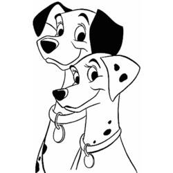 Coloring page: 101 Dalmatians (Animation Movies) #129339 - Printable coloring pages
