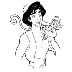 Coloring page: Aladdin (Animation Movies) #127597 - Printable coloring pages