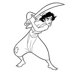 Coloring page: Aladdin (Animation Movies) #127637 - Free Printable Coloring Pages