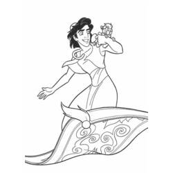 Coloring page: Aladdin (Animation Movies) #127796 - Free Printable Coloring Pages