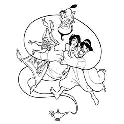 Coloring page: Aladdin (Animation Movies) #127858 - Printable coloring pages