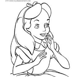 Coloring page: Alice in Wonderland (Animation Movies) #127887 - Printable coloring pages