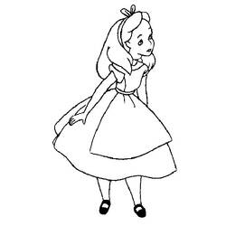Coloring page: Alice in Wonderland (Animation Movies) #127888 - Printable coloring pages
