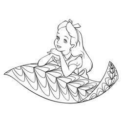 Coloring page: Alice in Wonderland (Animation Movies) #127911 - Free Printable Coloring Pages