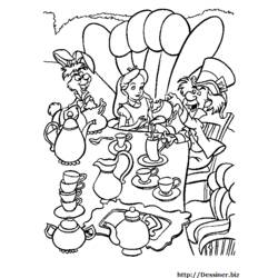 Coloring page: Alice in Wonderland (Animation Movies) #127912 - Printable coloring pages