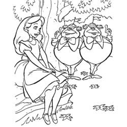Coloring page: Alice in Wonderland (Animation Movies) #127935 - Free Printable Coloring Pages