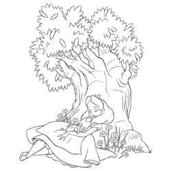 Coloring page: Alice in Wonderland (Animation Movies) #127936 - Printable coloring pages