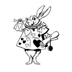 Coloring page: Alice in Wonderland (Animation Movies) #127945 - Printable coloring pages