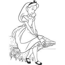 Coloring page: Alice in Wonderland (Animation Movies) #127948 - Free Printable Coloring Pages