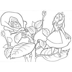 Coloring page: Alice in Wonderland (Animation Movies) #127962 - Printable coloring pages