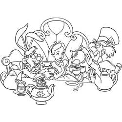 Coloring page: Alice in Wonderland (Animation Movies) #127979 - Printable coloring pages