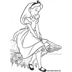 Coloring page: Alice in Wonderland (Animation Movies) #127998 - Free Printable Coloring Pages