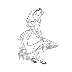 Coloring page: Alice in Wonderland (Animation Movies) #128020 - Free Printable Coloring Pages