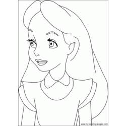 Coloring page: Alice in Wonderland (Animation Movies) #128028 - Printable coloring pages